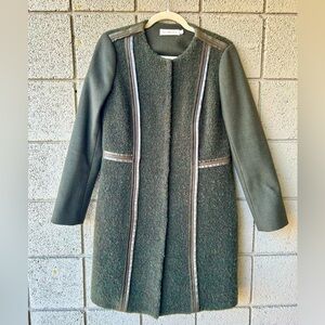 Tory Burch Green Cape with Minimalist Design